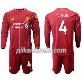 Koszulka Liverpool Virgil van Dijk 4 Dziecięca Główna 2019-2020 - Koszulki Piłkarskie(L/S)